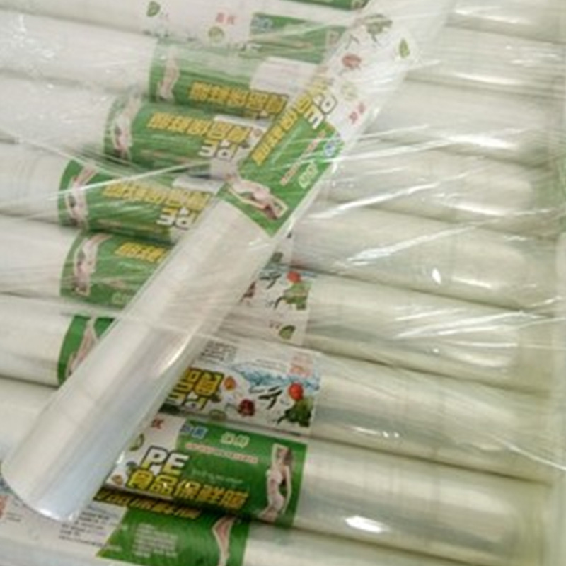 PE fruta rollo grande hogar cocina refrigerada bobina de plástico paquete económico grande al por mayor salón de belleza comercial