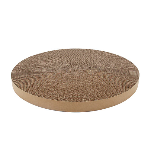 Corrugated paper replaceable core round cat scratching board cat nest self-healing claw board cat toy factory direct sales one piece drop shipping