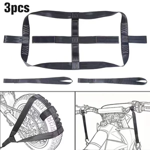 Factory direct sales cross-border motorcycle transport fixing strap three-piece set, off-road motorcycle trailer tire binding strap