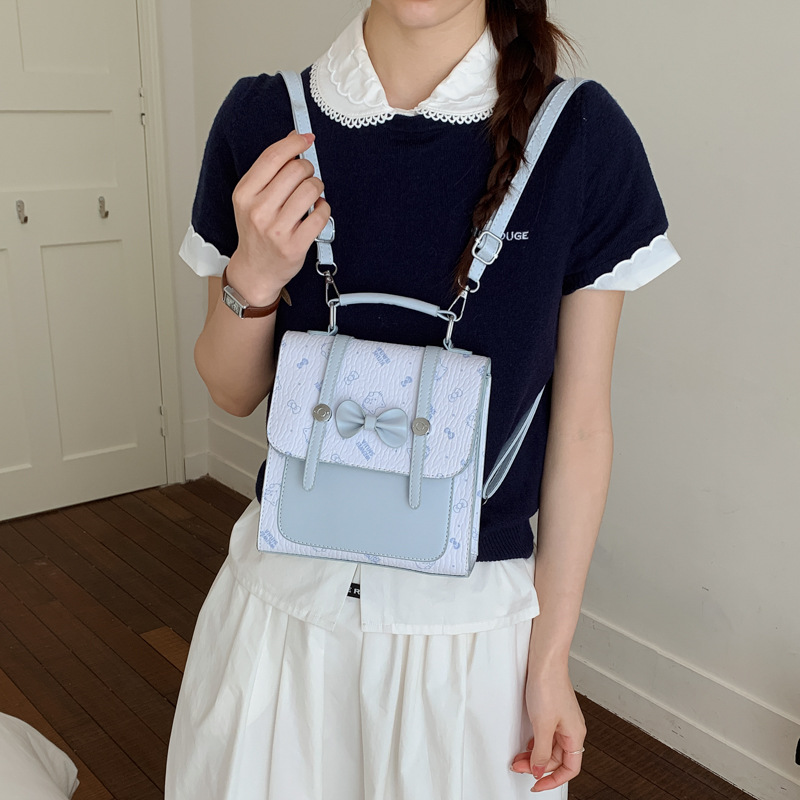 Mochila de moda coreana de estilo extranjero para mujeres 2026 nueva sensación de alta calidad mochila diaria casual simple bolso pequeño image 4