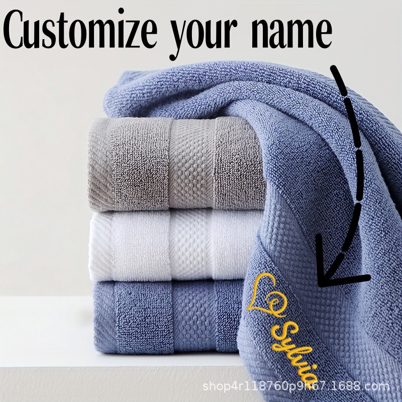 Etsy cross-border pod custom embroidered logo towel, skin-friendly, absorbent, quick-drying face towel, bathroom face towel, dropshipping Etsy cross-border pod custom embroidered logo towel, skin-friendly, absorbent, quick-drying face towel, bathroom face towel, dropshipping