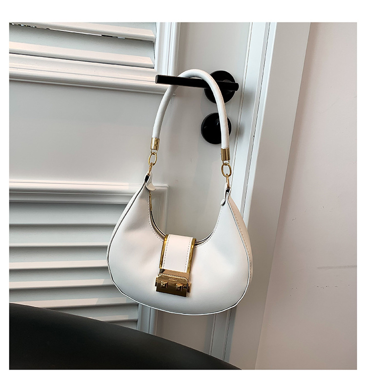 Retro Shoulder Bag For Women Crescent Armpit Bag Candy Colour_voghion.com