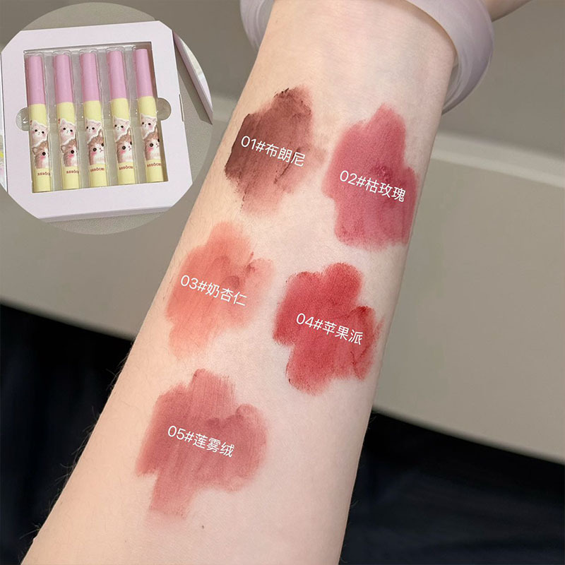 RESOCHI Miao Fancy Dream Lip Cover Box no es fácil de tocar tazas mate niebla superficie color claro transfronterizo barato lápiz labial