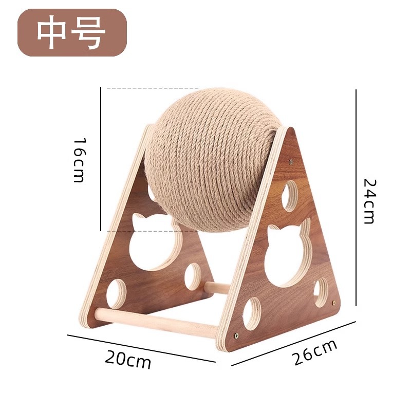 삼각고양이 스크래치볼 [중형]