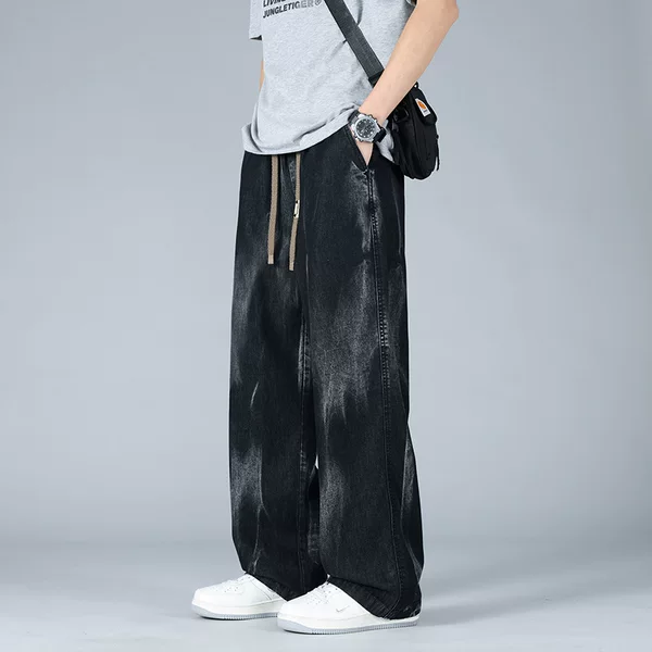 JYF-2591 Spring 2025 New plus size Men's Loose Straight Casual Style
