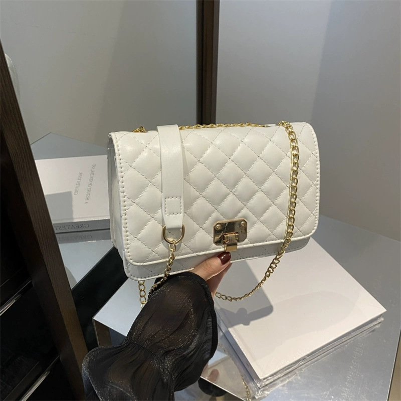 Цепь, брендовая модная сумка через плечо, стиль Chanel, цепная сумка, осень, корейский стиль