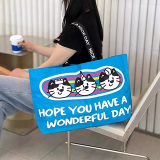 异形编织袋蛇皮袋宠物店广告宣传显眼包猫狗粮便携折叠购物礼品袋