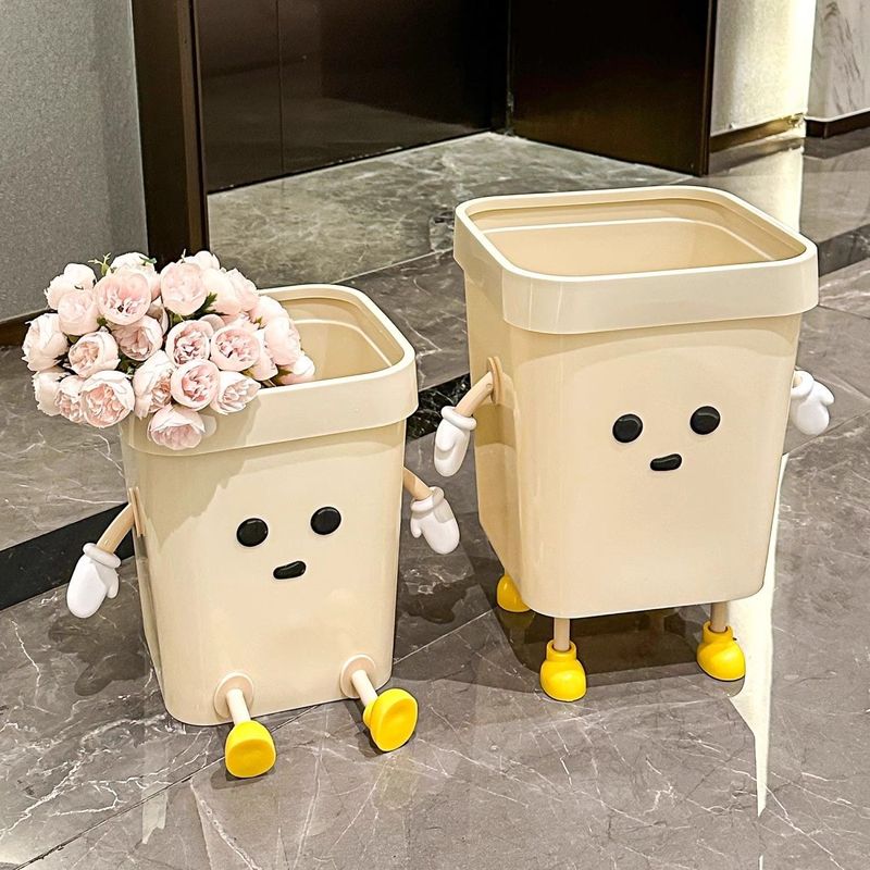 見栄えの良いかわいい漫画イン大容量ゴミ箱家庭用子供用クリエイティブシンプルトイレ寝室DIY紙バスケット|undefined
