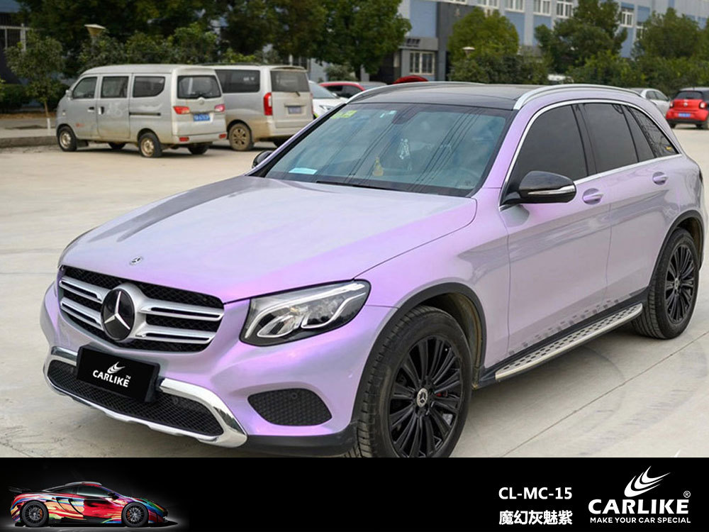 Carlake color mágico cambiando el color del coche completo película cambiante fantasía volcánica película de cuerpo gris superficie brillante película de coche completo