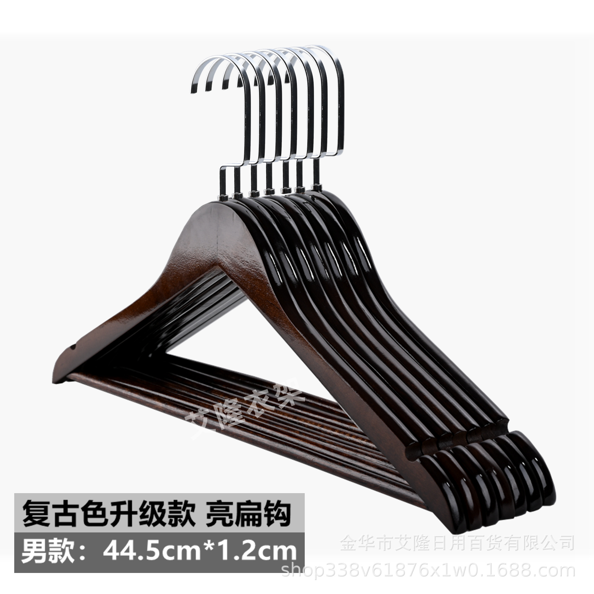 Percha de ropa de madera maciza percha de ropa percha hogar adulto sin costura tienda de ropa percha de ropa de madera percha al por mayor