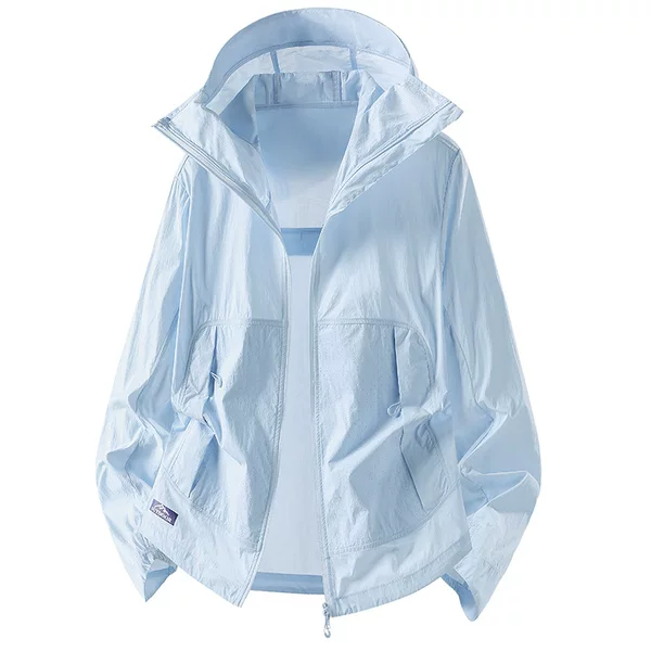 Summer Thin Cool-Touch Uv Protection Ice Silk Sun Protection Clothing for Men, Breathable Ultra-Lightweight Fishing Jacket with Detachable Hood