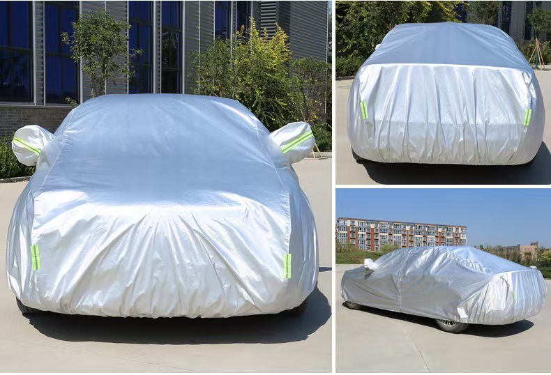 190t Four-Season Universal Car Cover, Thickened Oxford Cloth, Sun-Proof and Rain-Proof Full Cover, Heat-Insulating Car Sunshade