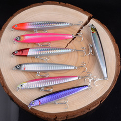 遠拋投沉水飛鬼鉛筆路亞餌加強血槽鈎假魚餌擬餌翹嘴鱸魚漁具產品