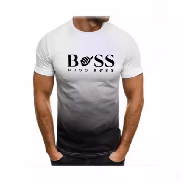2024 New Cross-borDer T-shirt Doctor Boss 3D Digital Printing Men's Loose Casual Top Original Factory