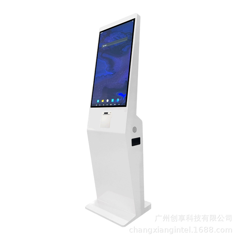Máquina de pedido de autoservicio vertical transfronteriza, tienda de conveniencia de té con leche, escaneo de código, facturación de billetes pequeños, liquidación de autoservicio, máquina integrada de pantalla táctil