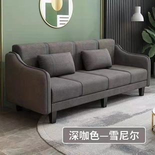 Dual-Purpose Simple Household Fabric Living Room Technology Multi-Functional Cloth Rental Net Small Apartment Sofa Bed Red Folding