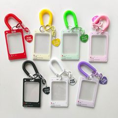 スライドカバーの透明カードセットのアクリル水晶カードセットの荷物札のハードケースの紛失防止カードは色を注文できます。