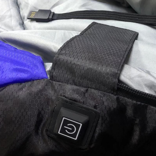 New heated down cotton sleeping bag USB heating and warm single sleeping bag outdoor camping anti-kick electric heating sleeping bag