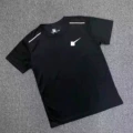 Reflective Hook Short Sleeve Black T-shirt