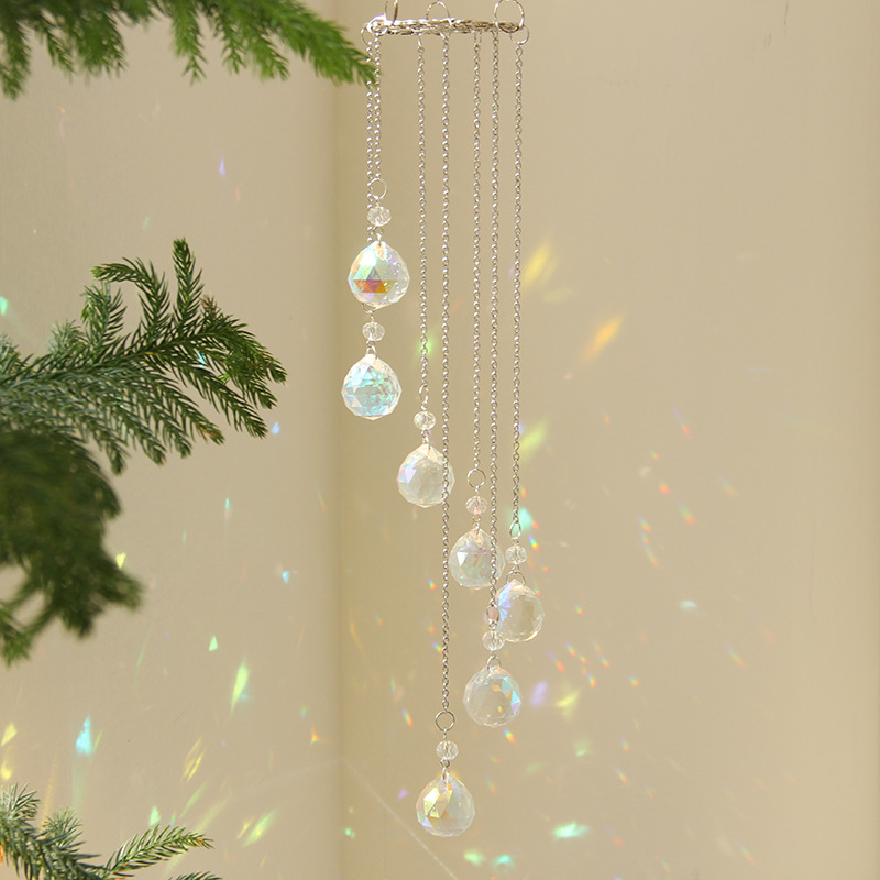 Tree Of Life Crystal Sun Catcher And Hanging Wind Chime Decor_voghion.com