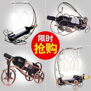 Red Wine Cup Rack Storage Rack European Red Wine Rack Ornaments Household Goblet Rack Upside down Wine Rack Cup Holder