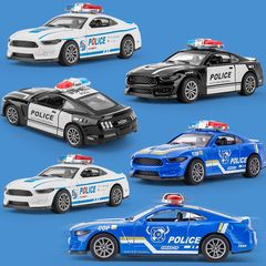 国境を越えた対外貿易アマゾンネット赤児童玩具少年玩具自動車模型模擬警察玩具車卸売り