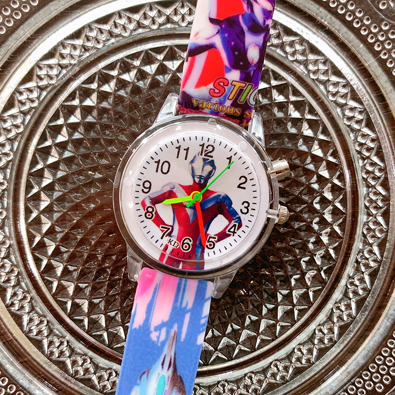 Aisha Niña de dibujos animados impreso reloj de cuarzo luminoso 2023 reloj para niños lindos al por mayor de suministro transfronterizo