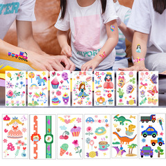 ins style waterproof cute watch small fresh children cartoon tattoo sticker set arm face sticker wholesale