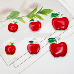 DIY饰品配件合金滴油清新水果草莓樱桃耳饰手机挂件小苹果钥匙扣