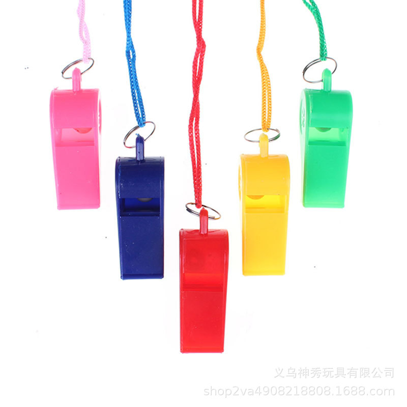 1 árbitro silbato OK silbato fanáticos silbato de rescate colorido silbato de plástico fútbol Silbato sonriente