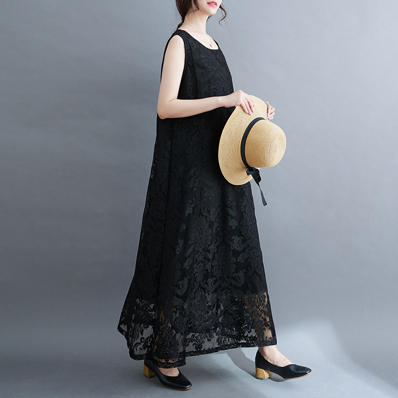 Summer elegant lace retro dress sleevless