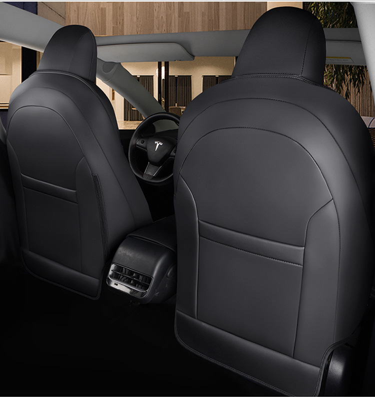 Suitable for Tesla Model 3Ysx Leather Seat Covers, Suitable for All Seasons, Breathable and Wear-Resistant Leather Pvc Seat Cushions for Export