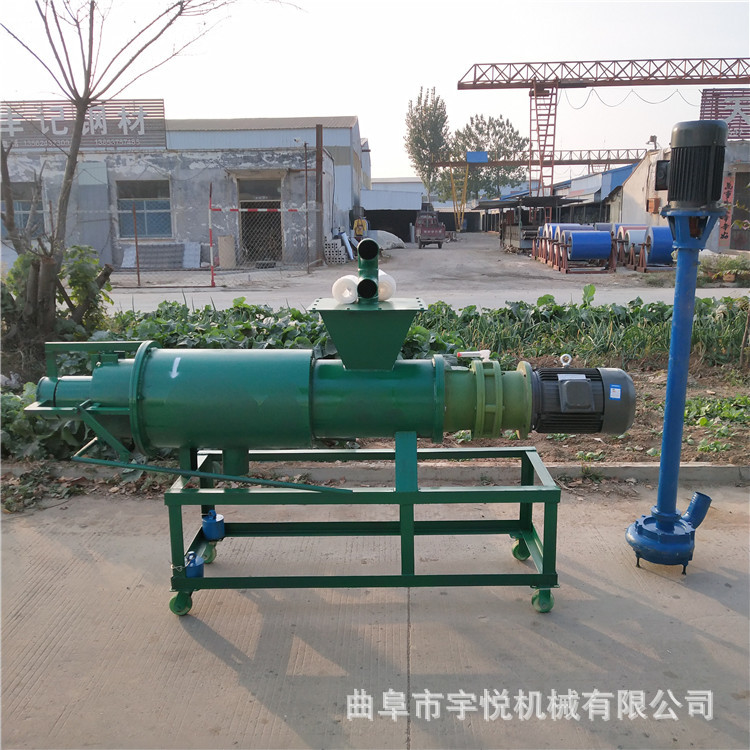 粪便干湿分离机 养殖场牛粪脱水机 斜筛式挤水机