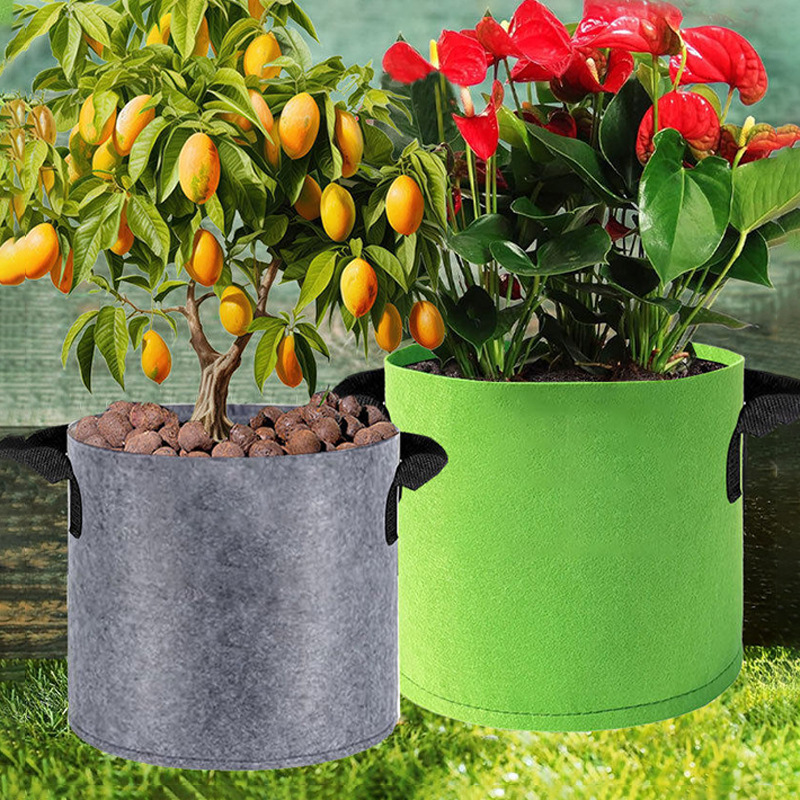 Non-Woven Fabric Planting Bags, Planting Pots, Non-Woven Fabric Planting Bags for Gardens, Rooftop Vegetable Pots, Seedling Bags, Factory Wholesale in Stock