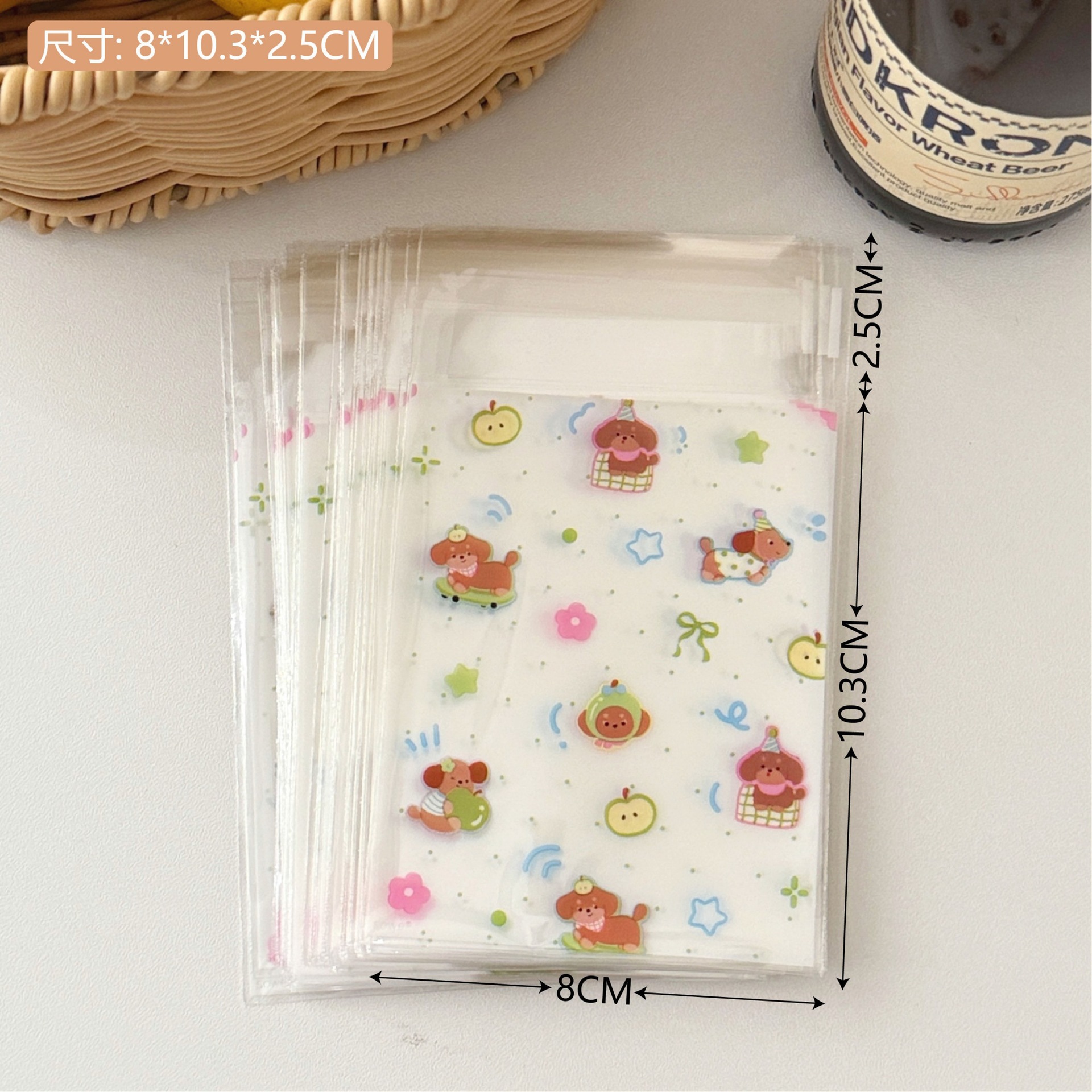 Inswind de alto valor facial adorable bolsas autoadhesivas para niñas bolsas de embalaje de dulces pequeñas bolsas de embalaje de joyerías de regalo image 24