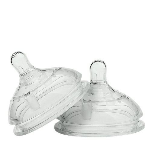Bainbao baby wide-diameter silicone breast milk simulation realistic wide-mouth nipple head anti-flatulence bottle mother and baby supplies