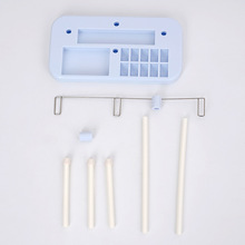 家用缝纫机多功能外置线架 锁边机三线架缝纫机配件 大轴塑料线架