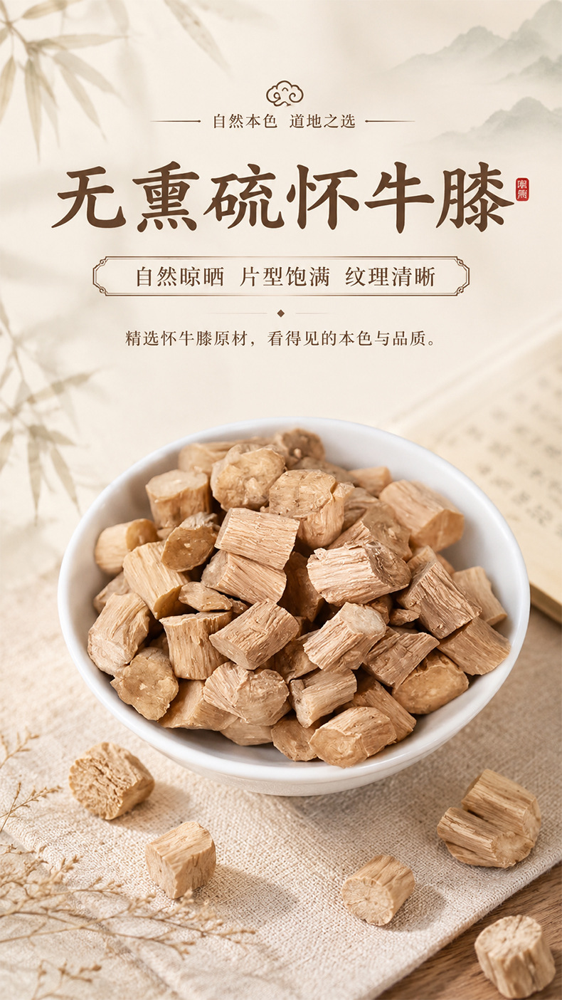 Huai Niu Xi (Achyranthes bidentata) — Dried Food Herb Root for Cooking & Soup overview