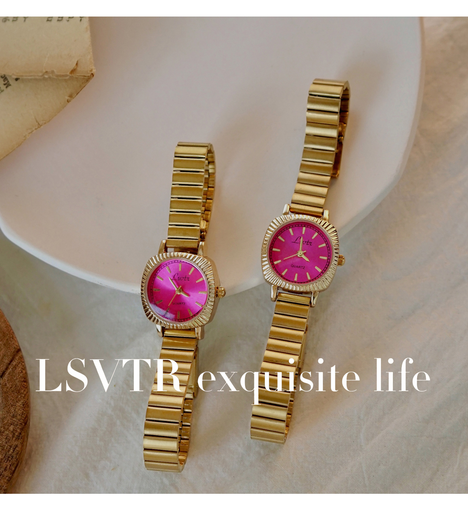 Simple Style Classic Style Solid Color Healing Crystals Rings Quartz Watch Women's Watches display picture 9