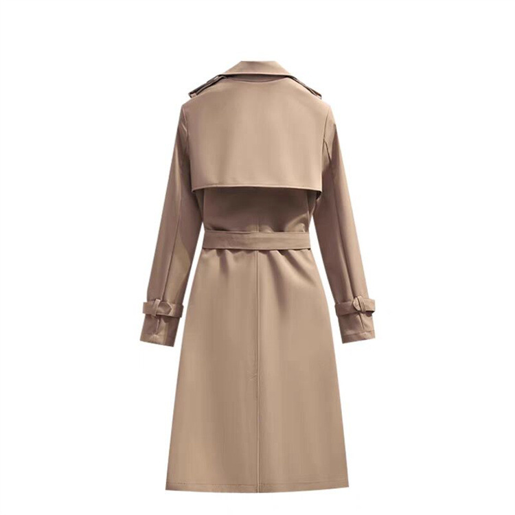 ng2510292 2025 Spring And Autumn New Fashion Women's Korean Style Mid-Length Fashionable Elegant Casual Trench Coat Long Sleeve_ecoleips.com