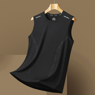 Men's Outdoor Vest Bottoming Loose and Comfortable Quick-Drying Running Sports T-Shirt Summer Thin Sleeveless T-Shirt Men's Vest