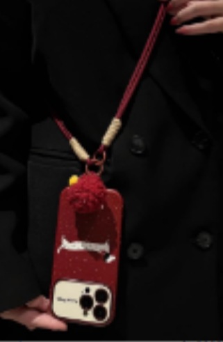 Funda para teléfono móvil iphone15/14 Apple 16ProMax cordón 13P mujer