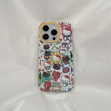 爆炸凯蒂猫适用iPhone16苹果15ProMax/14/13手机壳12卡包11少女心