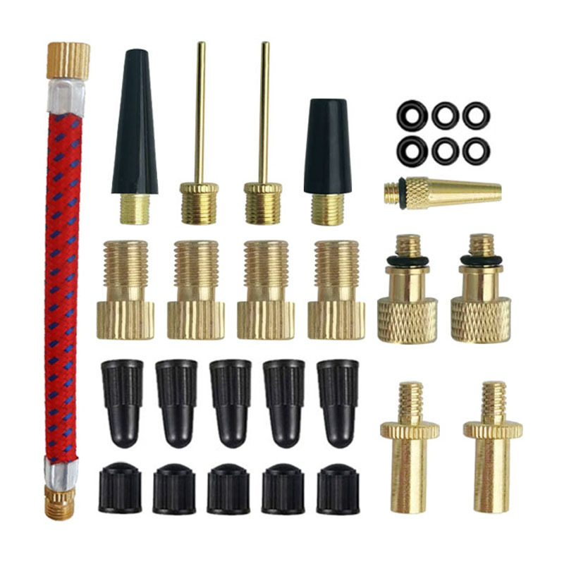 Bicycle Valve Adapter Bicycle Air Supply Conversion Nozzle Bicycle Accessories Air Nozzle Valve Adapter SV AV DV