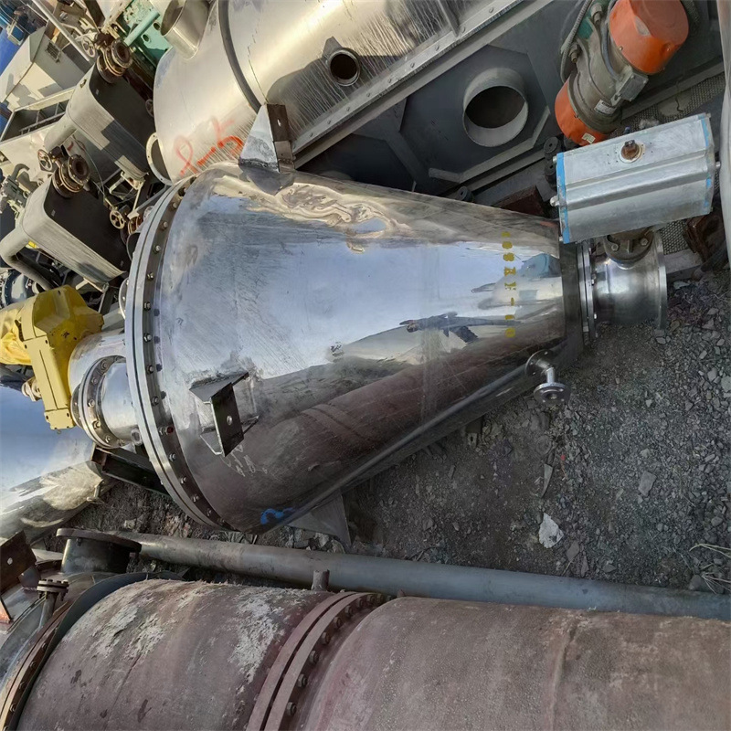 出售二手不锈钢、搪瓷混合干燥设备 单锥洛带真空混合干燥机 回收