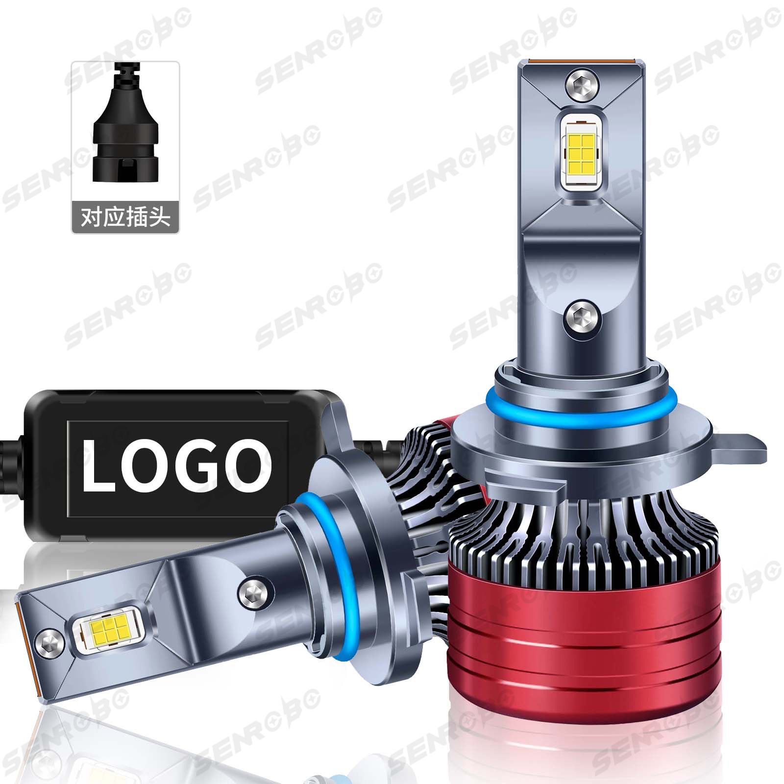 Faros delanteros modificados explosivos transfronterizos faros LED de coche H1 H4 H7 9005 9006 luces LED de coche image 13