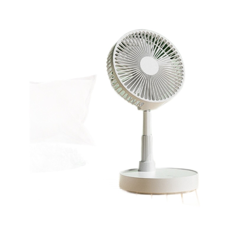 Ventilador pequeño personalizado piso hogar retráctil plegable recargable ventilador eléctrico pequeño viento grande ventilador USB portátil
