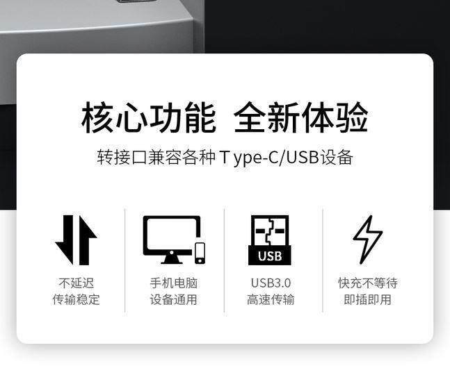 Suitable for Toyota Rav4 Corolla Levin Landa Car Adapter Type C to USB Converter Charger