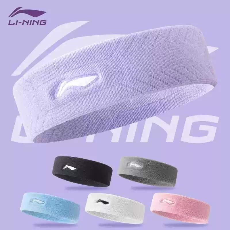 Li Ning спортивная повязка на голову, детская баскетбольная антиперспирант-повязка, шарф для бадминтона, впитывает пот и запах, для бега, защита от пота