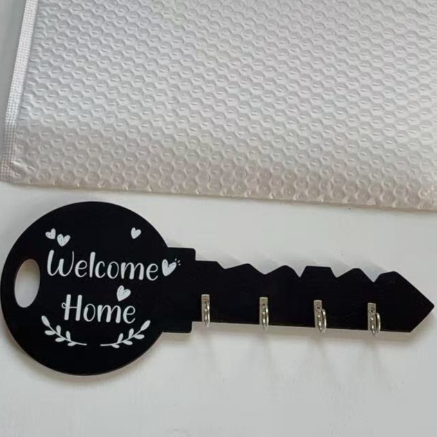 Estilo transfronterizo caliente, estilo bohemio, gancho de llave de madera retro